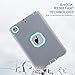 MAKEIT CASE iPad Mini Case iPad Mini 2 3 Case 3in1 Hybrid Shockproof Case For iPad Mini iPad Mini 2 iPad Mini 3 (T-Gray/Green)