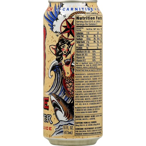 MONSTER ENERGY JUICE PACIFIC PUNCH 16 OZ CAN