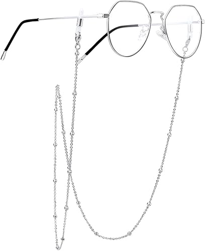 Amazon Chainspro メガネチェーン 眼鏡 ストラップ 70cm ボールチェーン シルバー サージカルステンレス シンプル 男女兼用 ジュエリー小物 ケア用品 通販