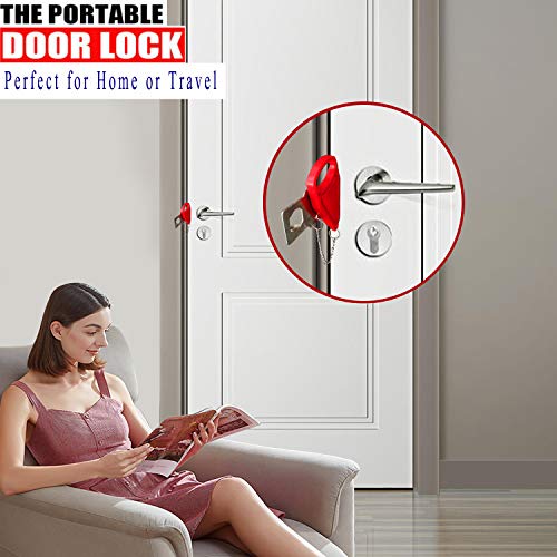 Portable Door Lock, Extra Locks for Additional Safety, AntiTheft Door
