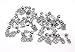 yueton 30pcs Owl Style DIY Silver Charms Connector Bails Mix Beads with Pendant