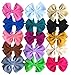 Hair Bow Clips Barrettes Princess's Hair Accessories for Baby Girl Toddlers Teens Kids (15Pcs Clip05)