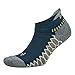 Balega Silver Compression Fit Performance No Show Athletic Running Socks for Men and Women (1 Pair), Legion Blue/Grey, Large