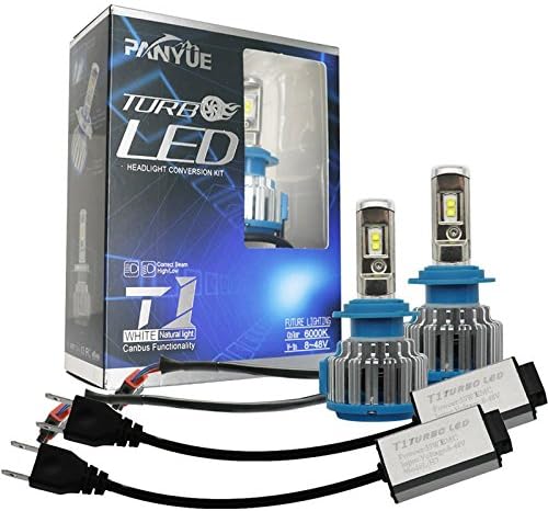 H1 H3 H4 H7 H11 880/H27 9005 9006 9007 LED Headlight Bulbs CREE 70W 6000K 7200LM High Beam/Low Beam/Fog Lights Cool White Conversion Kit+ Canbus-6 Yr Warranty