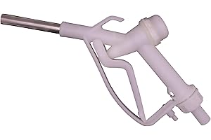 MENAITEK 3/4" Barb Plastic Manual Nozzle with 0.7(18mm) Inch Stainless Steel Spout Diesel Exhaust Fluid (DEF)/Antifreeze Nozzle for Industrial Dispensing