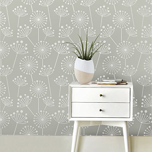 Puffs Scandinavian wall stencil - Expedited 3 Days Delivery - Wall Accent - Reusable Template - Large Mylar Washable Plastic - Repeatable Pattern for Bedroom Décor
