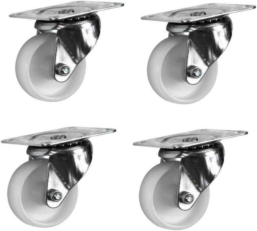 Coldene Castors Ltd 4X Heavy Duty Swivel Nylon Castor Caster Wheels 50mm Industrial Trolley Wheel Casters Castors