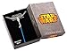 Star Wars Womens Stainless Steel Blue Titanium Plated Lightsaber Necklace