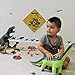 Dinosaur Decor: 2 in 1 Dinosaur Party Supplies and Dinosaur Room Decor for Boys. Decorate Entrance to Party or Kids Room with These Dinosaur Decorations. Includes Dino Sign and Dinosaurs Wall Decals