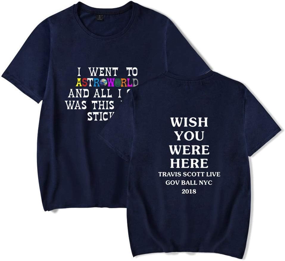 Binpure Wish You were HERE Letter Print Short T-Shirt Man and Woman
