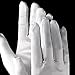 Yabber Satin Elbow Length Opera Gloves | White | for Bride | Bride's Maid | Wedding | Halloween Costume - Womens