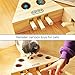 Volwco Cat Funny Toys Interactive Wooden Solid Whack A Mole Mouse Game Puzzle Toy