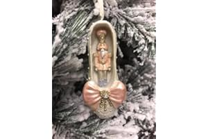 HL HOME Nutcracker Inside Ballet Shoe Ornament Christmas Tree Trimming Decoration Gift