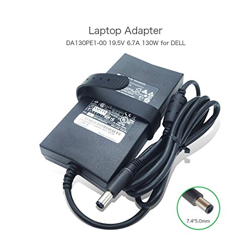 Official Dell 130W FA130PE1-00, DA130PE1-00 Laptop Power Adapter For Latitude Inspiron Studio XPS 16; 0JU012 0N7110 0X9366 2TXJ7 WRHKW JU012 PA-13 PA13 PA-4E (Certified Refurbished)
