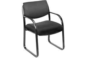 Boss Office Products Fabric Guest Chair in Black (B9521-BK)
