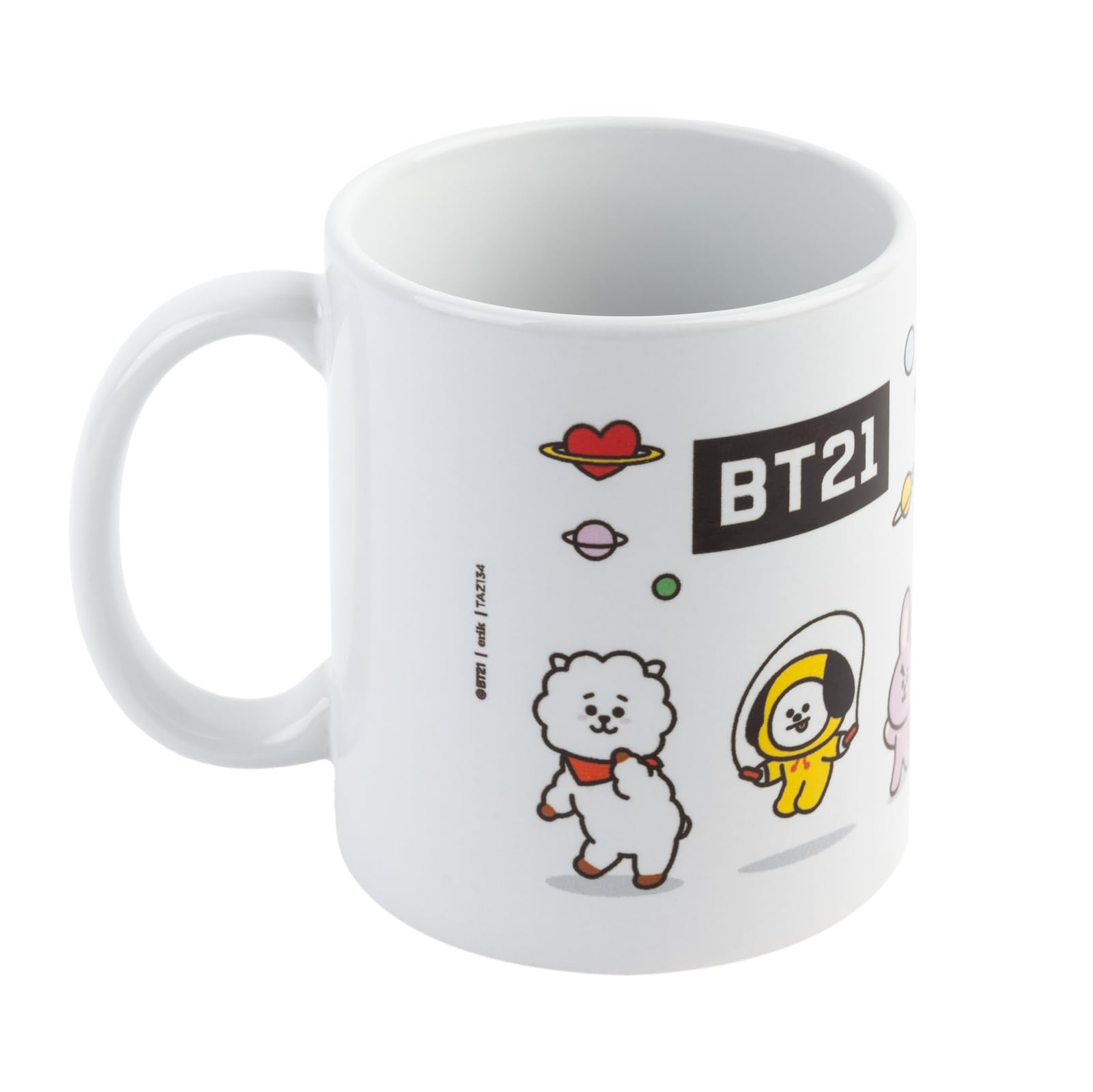 Grupo Erik Ceramic Mug - BT21 Merch | 11.8 oz - 350 ml Coffee Mug Tea, Cool Mugs and Cups | BT21 Gifts Under 10 Pounds, Kawaii Gifts, Kawaii Stuff