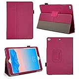 Bear Motion for iPad Air - 100% Genuine Leather Case with Built-in Stand for iPad - SD (iPad Air, Pink)
