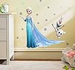 Techmac Frozen Wall Stickers, Peel and Stick, Frozen Elsa Giant Wall Stickers, 1-Pack (Frozen-1)