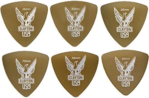 Clayton Ultem Rounded Triangle Guitar Picks .72 mm 1 Dozen