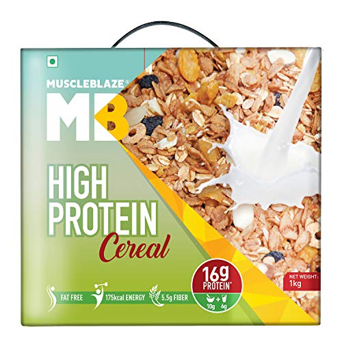 MuscleBlaze High Protein Cereal Unflavoured 1 kg / 2.2 lb Wowemall