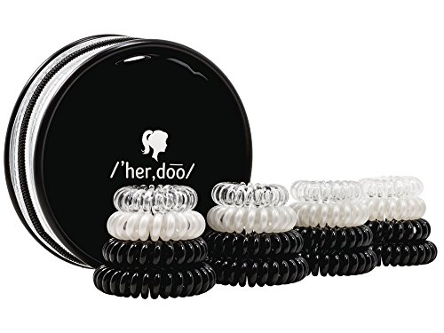 Sports Hair Ties - Ideal for Extended All Day Wear with No Crease, No Damage, No Pulling. Great Gift for Swimmers, Workout Enthusiasts & Anyone Wearing a Ponytail for a Long Time - Assorted Sizes