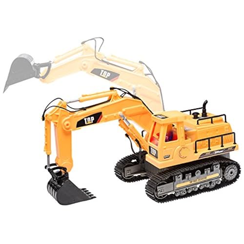 Top Race 7 Channel Full Functional RC Excavator, Battery Powered Electric RC Remote Control Construction Tractor With Lights & Sound (TR-111) Toys & Games, Toy Remote Control & Play Vehicles, Toy RC Vehicles & Batteries, Toy RC Vehicles