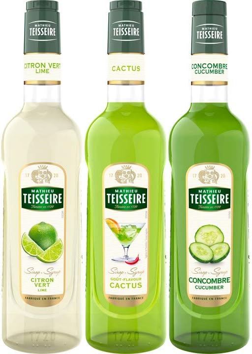 Refreshing Pack : Lime Syrup, Cactus Taste Syrup, Cucumber Syrup