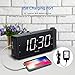 DreamSky Projection Alarm Clock Radio with USB Charging Port and FM Radio, 2 Inches Large Led Number Display with Dimmer, Snooze, Sleep Timer,12 Hr Display, Plug in Clock.