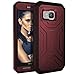 HTC ONE M9 Shockproof Case & Belt Clip Holster with Built-in Screen Protector [Hero Series] (EncasedNew 2016 Release (Maroon )