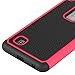 LG Stylo 2 Case, LK [Shock Absorption] Drop Protection Hybrid Dual Layer Armor Defender Protective Case Cover for LG Stylo 2 (Hot Pink)