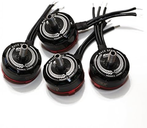 Rotorland 4 pack of EMAX RS2205-S 2300KV Brushless Motors for FPV Racing and Acro Quadcopters