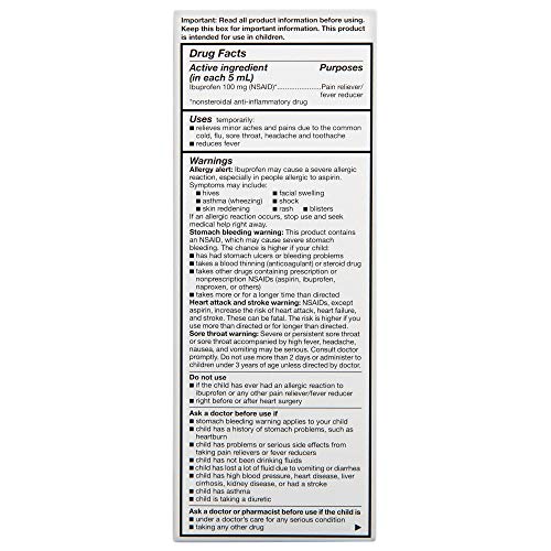 Rite Aid Children's Ibuprofen, Ages 211, Berry 8 oz Pricepulse