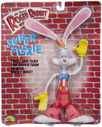Roger Rabbit Giant 12" Super Flexie Bendable Figure ~ Vintage 1988