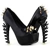 SHOW-STORY-Womens-Punk-Spike-Peeptoe-Platform-Bone-Heel-Club-PumpsLF80627