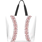 Xtmunole Baseball Tote Bag - Handbag, Shopping and Travel Bag for Sports Mom - Gifts for Women