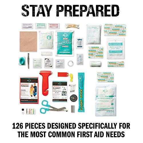 image for Always Prepared 126 Piece Small First Aid Kit - Ultra Light Home First