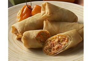 APPETIZERSUSA Order Wholesale Buffalo Chicken Spring Rolls for Party - Gourmet Frozen Chicken Appetizers (Set of 4 Trays)