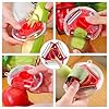Garlic Press Rocker Stainless Steel Garlic Crusher with Opener and Silicone Garlic Peeler Kitchen Gadgets 304 Food Grade…