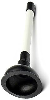 HAADI Sink Plunger 100mm Cup, 225mm Handle, White/Black – Lightweight view 6