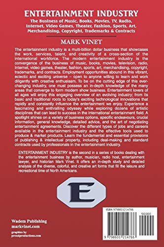 ENTERTAINMENT INDUSTRY: The Business of Music, Books, Movies, TV, Radio, Internet, Video Games, Theater, Fashion, Sports, Art, Merchandising, Copyright, Trademarks & Contracts - NEW Revised Edition - Image 3