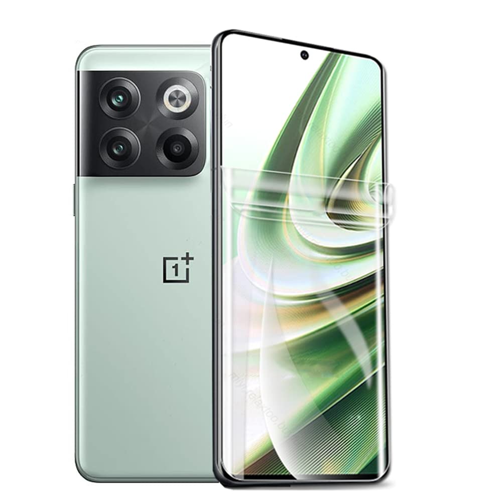 Snailcanfly 2Pcs Nano Hydrogel Film for OnePlus 10T 5G (UK) 6.7" Soft Flexible Film Transparent TPU Screen Protectors Fingerprint Unlock Explosion-proof NOT Tempered Glass