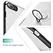 iPhone 8 Plus Case, Yiketec for iPhone 7 Plus Case with Ring Holder Kickstand, 360°Rotating Ring Grip Stand Compatible with Magnetic Car Mount Anti-Fingerprint Slim Cover for iPhone 7/8 Plus 5.5 inch
