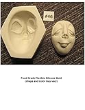 #0046 - Flexible FG Silicone Press Mold of a Doll Face Cab (male, female character)
