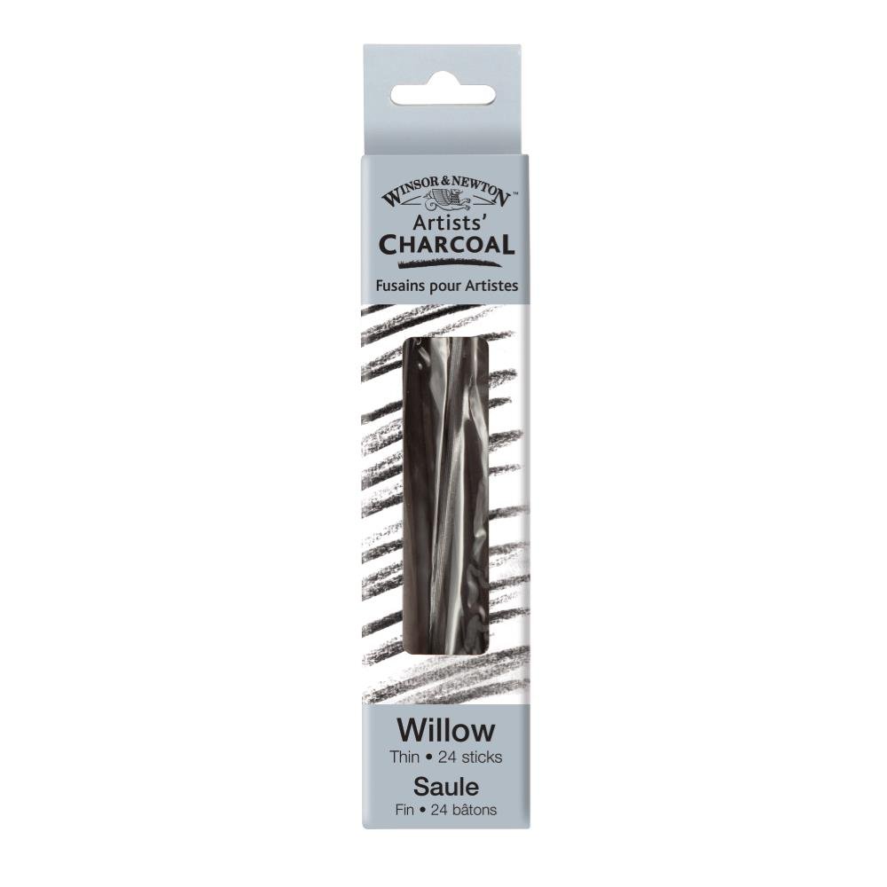 Winsor & Newton Willow Sticks - Charcoal (Pack fo 24)
