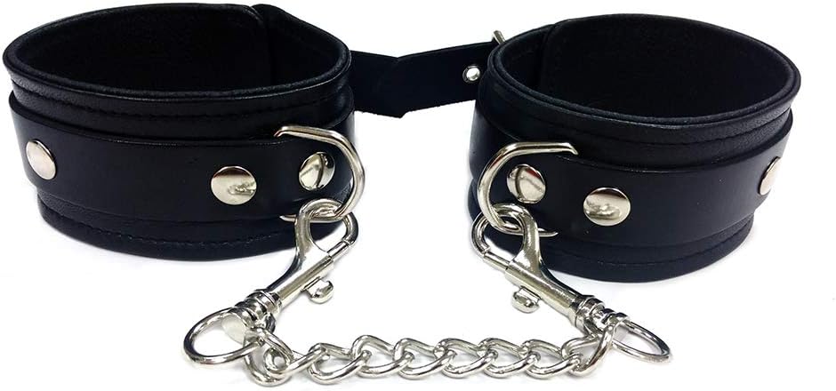 Rouge Garments Plain Leather Wrist Cuff, Black