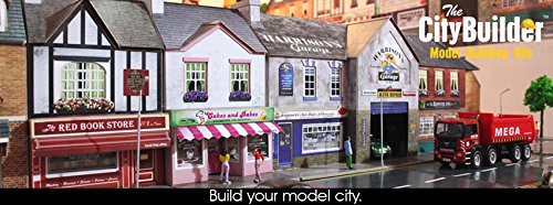 The CityBuilder Garage & Shop Cardboard Model Making Kit - O Scale Model Railroad Building