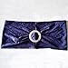 Gold Fortune 50PCS Adjustable Wedding Chair Sashes with Buckle Slider - Stretch Spandex Elastic Bands for Reception, Bridal Shower Decor - 50 Count Navy Blue Chair Bows