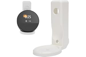 GOWENIC Wall Mount Holder for Echo Spot, Outlet Hanger Stand with Cable Management, No Screws or Drilling Needed, Space Savin