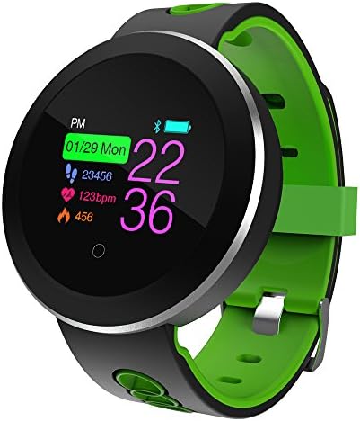 COSVII Smart Watch Waterproof, Bluetooth Fitness Tracker with Heart Rate Monitor, Sleep Monitor, Step&amp; Calories Tracker, Alarm Clock, Call/SNS/SMS Reminder, Compatible with Android and iOS (Green)