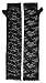 Pair Wedding Feminine Fingerless Arm Warmer Elbow Length Lace Gloves - Black
